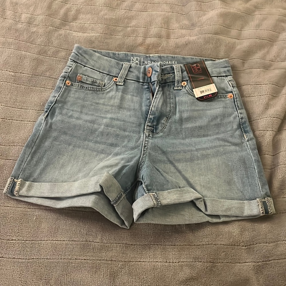 Blue jean shorts